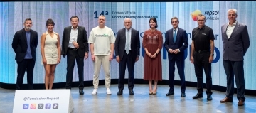 Representantes de las cinco startups: Nanochronia, Neuron, Parallel Carbon, Protiumtech y Werover 